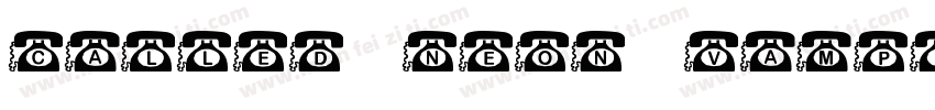 called neon vampire字体转换
